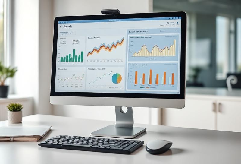 Local search performance dashboard with charts
